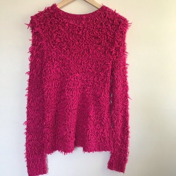 Free People September Song Shaggy Sweater S - Picture 2 of 5